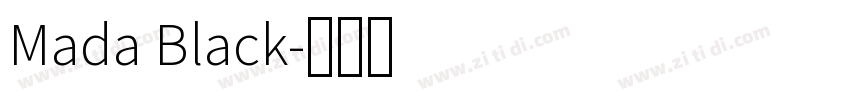 Mada Black字体转换